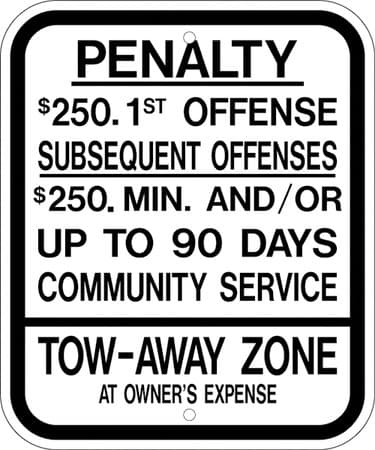 Eco Parking Sign, 12X10, EGP