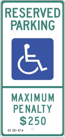 Eco Parking Sign, 26X12, EGP