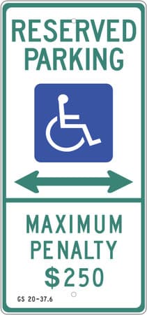Eco Parking Sign, 26X12, EGP