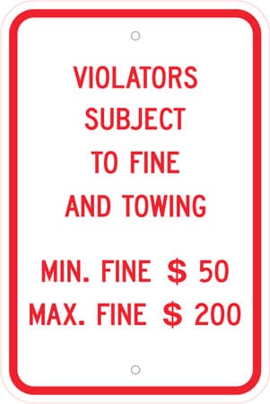 Eco Parking Sign, 18X12, EGP