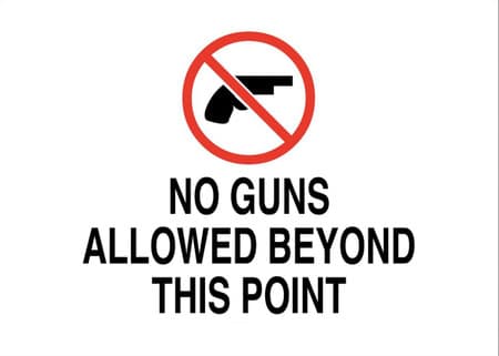 Concealed Carry Sign, 10X14