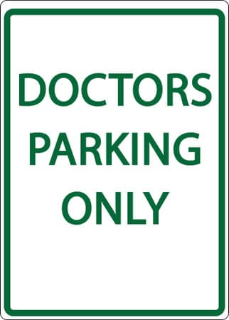 Eco Parking Sign, 18X12, EGP