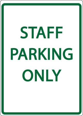 Eco Parking Sign, 18X12, EGP
