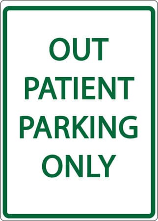 Eco Parking Sign, 18X12, EGP