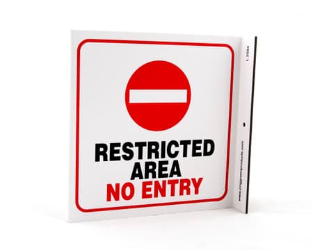ZING Eco Safety L Sign, 7X7