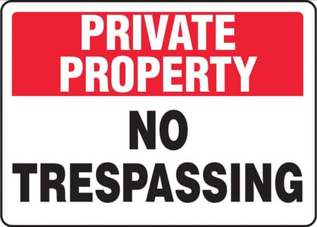 ZING Eco Security Sign, 10X14