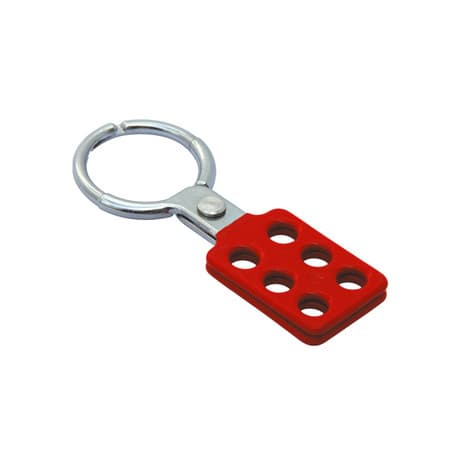 Coated Aluminum Hasp, Red, 1.5" Jaw Diameter