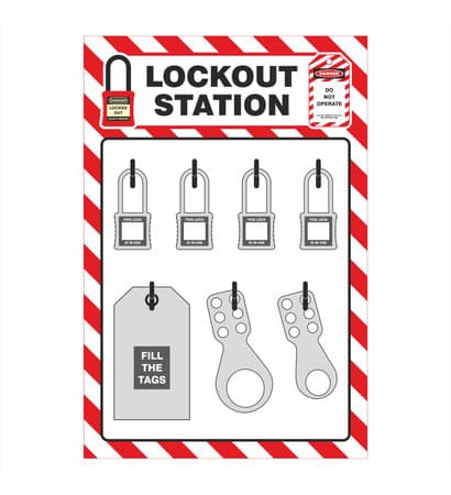 Lockout Shadow Board, 11.75" Wide