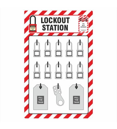 Lockout Shadow Board, 15" Wide
