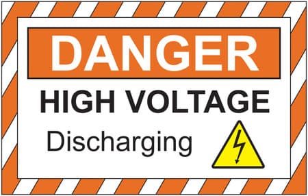 EV/Hybrid Window Mount Safety Sign