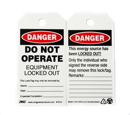 Eco Safety Tag, DANGER Do Not Operate, 5.75Hx3W, 10 Pack