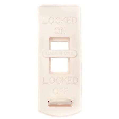 6064 WHITE RecycLockout Lockout Tagout, Wall Switch Lockout, Recycled Plastic