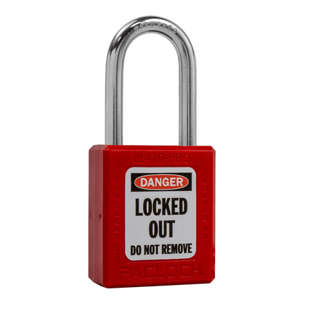 Lockout Tagout Safety Padlock Keyed Different 900KD-RED