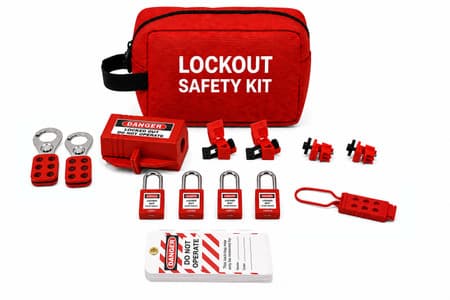 Portable Electrical Lockout Tagout Kit - 7859