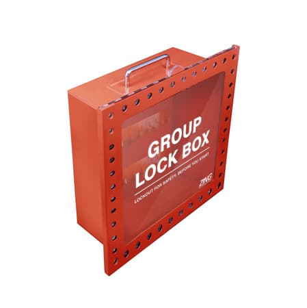 44-hole high capacity group lockout box