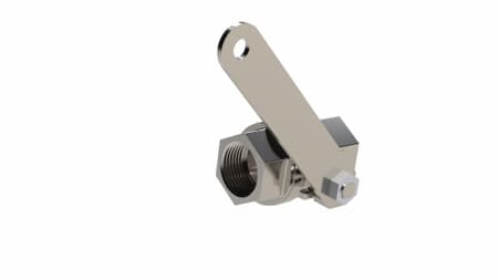 82300108 1 SS304 Valve with lever for Unicare EWSS only
