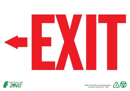 EXIT LEFT ARROW