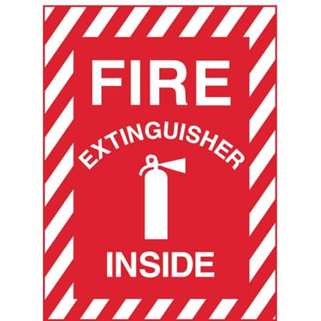 FIRE EXTINGUISHER INSIDE