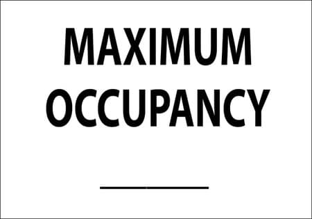 MAXIMUM OCCUPANCY
