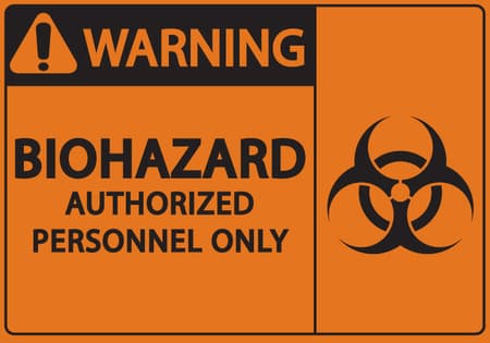 WARNING BIOHAZARD AUTHORIZED PERSONNEL ONLY