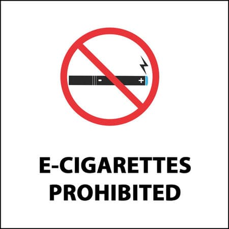 E-Cigarettes Prohibited