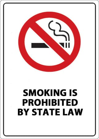 Smoking is Prohibited by State Law