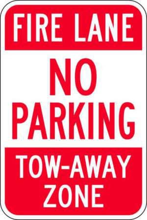 Fire Lane No Parking Tow Away Zone