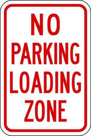 No Parking Loading Zone
