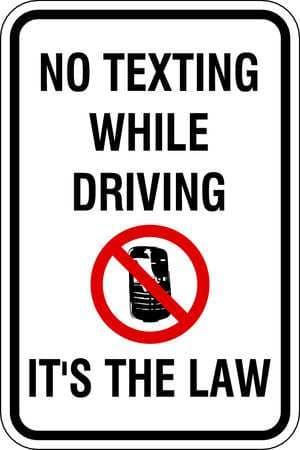No Texting While Driving It's The Law