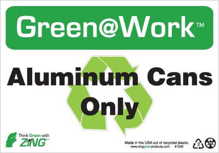 Aluminum Cans Only, Recycle Symbol