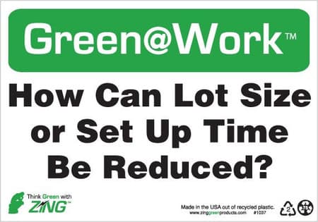 How Can Lot Size or Set Up Time Be Reduced