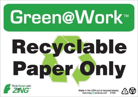 Recyclable Paper Only, Recycle Symbol