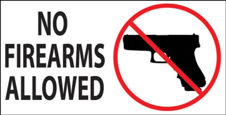 No Firearms Allowed