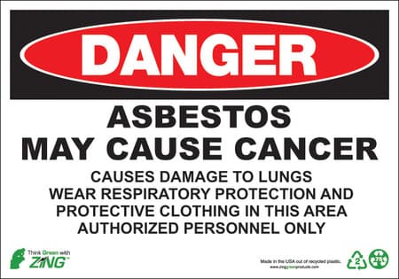 Danger Asbestos Sign