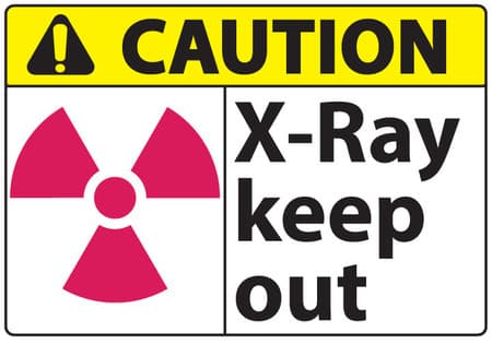 Caution Sign, X Ray Keep Out