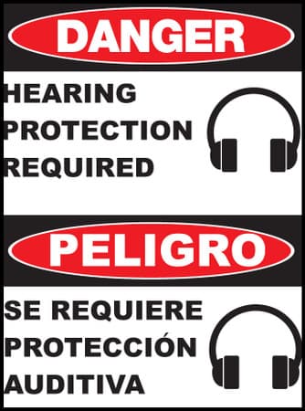 Hearing Protection Required Sign