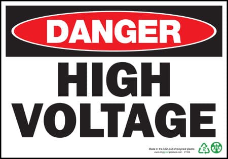 Danger High Voltage Sign