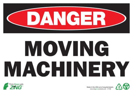 Danger Moving Machinery Sign