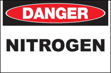 Danger Nitrogen Sign