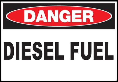 Danger Diesel Fuel - Sign