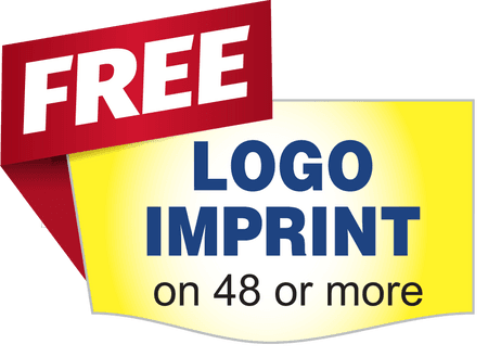 Free logo imprint promotion on orders of 48 or more safety glasses