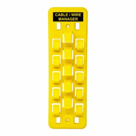 Safety Cable Wire Manager/Hanger, 10 PK Yellow 7707-YW