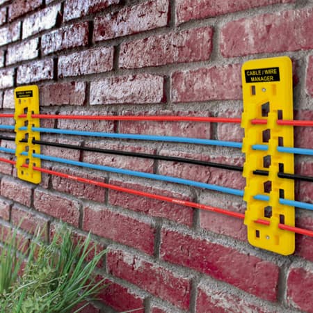 Safety Cable Wire Manager/Hanger, 10 PK Yellow 7707-YW
