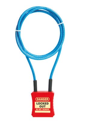 Cable Lockout Padlock, 3' 7321