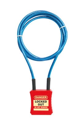 Cable Lockout Padlock, 4' 7322
