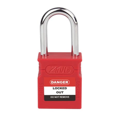 200 Series Safety Lockout Padlock, 1.5" Shackle Keyed Alike