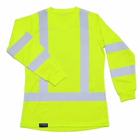 Z-Force High Visibility Women's Class 3 Long Sleeve Shirt - Front