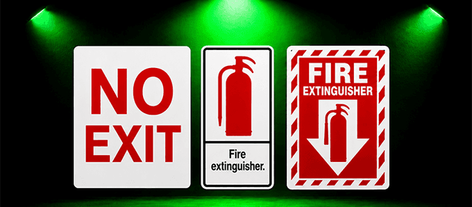 Exit & No Exit Signs