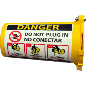 ZING Plug Lockout, Red, Large, 4-Hole